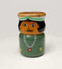 Picture of Wooden Toy For Kids Wooden Green Pencil Holder Traditional Indian Toy Table Decor- Channapatna Toys