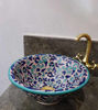 Picture of Customizable Hand-Painted Ceramic Vessel Sink for Bathroom Improvement and Remodeling