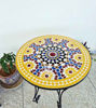 Picture of CUSTOMIZABLE Dining Mosaic Table - Crafts Mosaic Table - Mosaic Art - Mid Century Mosaic Table - Handmade Coffee Table For Outdoor & Indoor