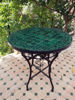 Picture of CUSTOMIZABLE Emerald Green Mosaic Table - Mosaic Table Art - Mid Century Mosaic Table - Handmade Coffee Table For Outdoor & Indoor | Handmade Outdoor & Indoor Mosaic Table -Coffee Table - Home Decor - Moroccan Work