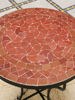 Picture of Handmade Moroccan Mosaic Coffee Table – Mid-Century Orange Zellige Table for Indoor & Outdoor Use