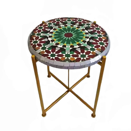 Picture of CUSTOMIZABLE Mosaic Table - Crafts Mosaic Table - Mosaic Table Art - Mid Century Mosaic Table - Handmade Coffee Table For Outdoor & Indoor | Handmade Mosaic Table For Outdoor & Indoor | Moroccan Style,Customizable