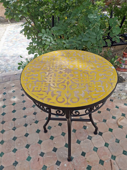 Picture of CUSTOMIZABLE Mosaic Table - Crafts Mosaic Table - Mosaic Table Art - Mid Century Mosaic Table - Handmade Coffee Table For Outdoor & Indoor | Handmade Mid Century Mosaic Coffee Table - Crafted Coffee Table