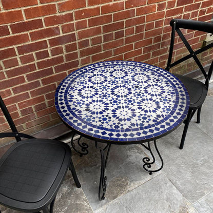 Picture of Solid Mosaic Table - Crafts Mosaic Table - Mosaic Table Art - Mid Century Mosaic Table - Outdoor Handmade Coffee Table