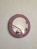 Picture of Engraved Mosaic Wall Mirror - Wall Mirror - Hanging Round Wall / Floor Mirror - Indoors & Outdoors Mirror -Home Decor