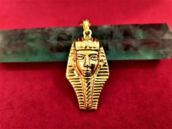 Picture of Pharaoh Head Gold Necklace
