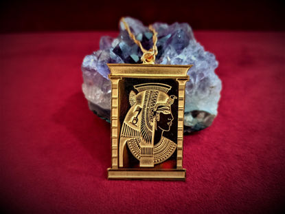 Picture of Egyptian Gold Filled Silver Nefertari Pendant Necklace
