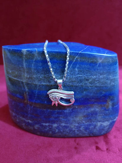 Picture of Handmade Unique Egyptian Sterling silver 925k Eye of Horus Necklace