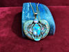 Picture of Gold Opal Winged Scarab Necklace, Real Gold Scarab Pendant, Scarab Jewelry