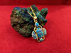Picture of Blue Gold Opal Winged Scarab Necklace