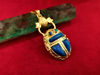 Picture of Blue Gold Opal Scarab Pendant Necklace