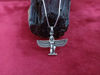 Picture of Ancient Egyptian Hand Engraved Goddess Isis Sterling Silver Necklace