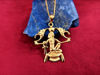 Picture of Unique Gold Isis Holding Lotus Flower & Ankh Necklace