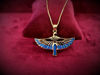 Picture of Blue Opal 18k Gold Filled Sterling Silver Isis Necklace