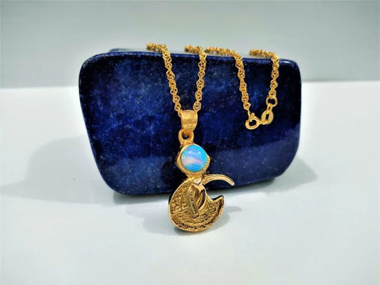 Picture of Gold Opal Thoth The Scribe Necklace