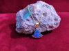 Picture of Beautiful Sparkle Blue Opal Lotus Flower Necklace