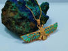 Picture of Gold Opal Winged Nekhbet The protector Necklace
