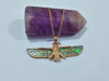 Picture of Gold Opal Winged Nekhbet The protector Necklace