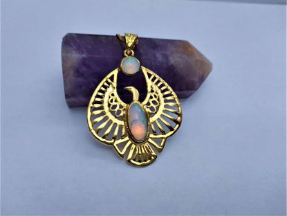 Picture of Beautiful Opal Goddess Nekhbet Necklace