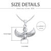 Picture of Sterling Silver Egyptian Winged Goddess Maat Necklace