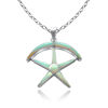 Picture of Sterling Silver Seba Star Amulet Opal Necklace
