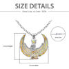 Picture of Sterling Silver Winged Opal Goddess Isis Necklace Ancient Egyptian Jewelry