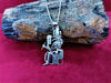 Picture of God Thoth On The Throne Silver Necklace