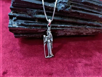 Picture of Goddess Hathor Silver Necklace