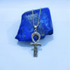 Picture of Sterling Silver Ankh Key Of Life Akhenaton Prayers Necklace Ancient Egyptian Amulet Jewelry