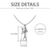 Picture of Sterling Silver God Anubis Necklace Ancient Egypt jewelry