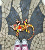 Picture of Colorful Mosaic Gecko Wall Art – Handmade Lizard & Salamander Reptile Decor for Indoors & Outdoors