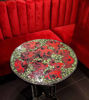 Picture of Red Rose Floral Bistro/Cafe/Kitchen Round Mosaic Tabletop