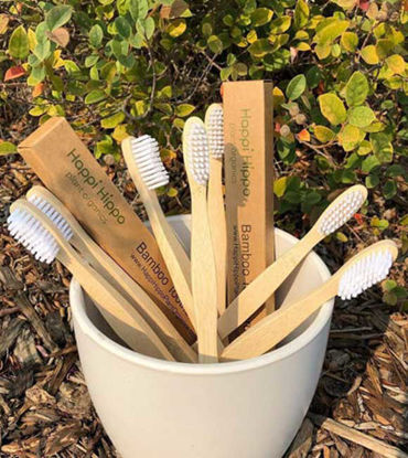 Picture of Eco-Friendly Adult Bamboo Toothbrush | Sustainable Oral Care Solution