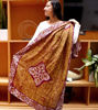Picture of Hand-painted Shawl Peanut Brown Hand painted silk scarf Indian Shawl  Artisan-made Gifts