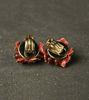 Picture of Red Bouquet Clip Earrings