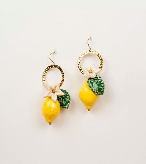 Picture of Lemon pendant earrings