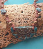 Picture of Artemis Half Mandala Moon Ceramic Tribal Necklace - Handcrafted Turquoise & Jasper Healing Jewelry from Andalusia