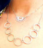 Picture of Artisanal Minimalist Circles Stainless Steel Necklace: Modern Elegance