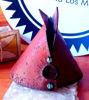 Picture of Personalized Teepee Leather Handcrafted Incense Burner⇻ Native American Style Incense Burner ⇻ Handcrafted Teepee Statue Incense Burner