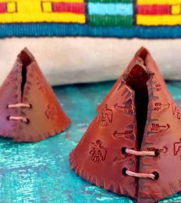 Picture of Personalized cute little leather teepee