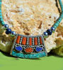 Picture of The Most Beautifull Handmade Tribal Free Spirit Boho Mystica Turquoise Coral Lapis Lazuli Stainless Steel Beads Necklace