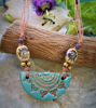 Picture of One of Kind Unique Handmade Ceramic Boho Adjustable Good vibes Necklace