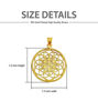Picture of Flower of life seven Chakra Gold Filled Pendant