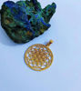 Picture of Flower of life seven Chakra Gold Filled Pendant