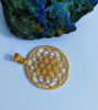 Picture of Flower of life seven Chakra Gold Filled Pendant