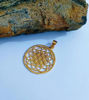 Picture of Flower of life seven Chakra Gold Filled Pendant