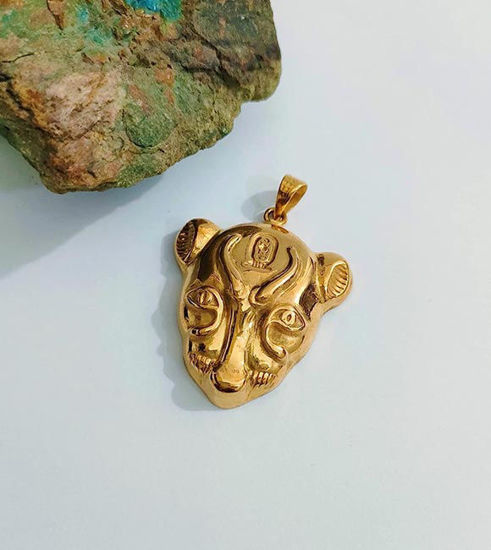 Picture of Goddess Sekhmet The healer Gold Filled Pendant