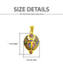 Picture of Gold Winged Royal Scarab Of Rebirth Opal Pendant