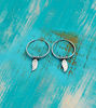 Picture of Solid Real Silver 92.5 Amazing Leaf Feather Hoop Earrings, Solid Silver Hoop Earrings, Native Tribal Solid Silver Earrings, Unique Earrings
