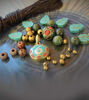 Picture of Creative Ideas -Artesania Los Molinos -Handmade Solid Brass,Turquoise, Ancient Handmade Glass Beads and 5m Waxed Cord for Jewelry Making (3)
